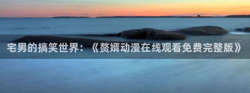 纯爱里番动漫：宅男的搞笑世界：《赘婿动漫在线观看免费完整版》